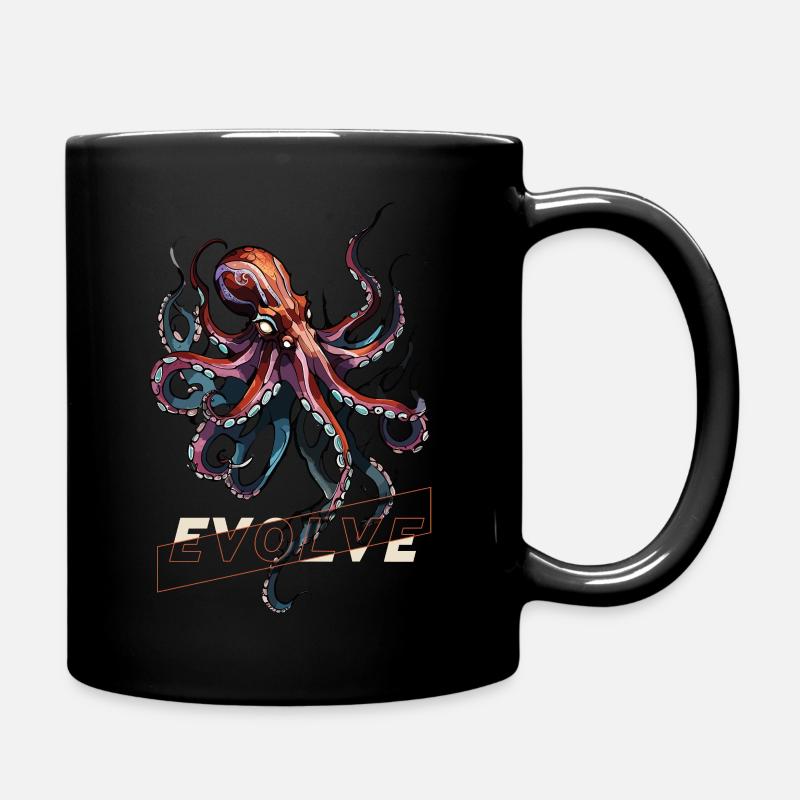 Evolving Kraken - Full Colour Mug - black