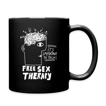 Otis Sex Therapy White - Full Colour Mug - black - Right