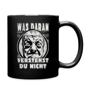 Dachdecker Handwerker Outfit und Zubehör - Tasse einfarbig - Schwarz - Rechts