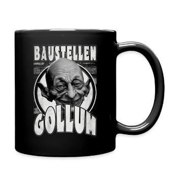 Dachdecker Handwerker Outfit und Zubehör - Tasse einfarbig - Schwarz - Rechts