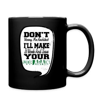 carpenter funny tshirts union carpenter - Tasse einfarbig - Schwarz - Rechts