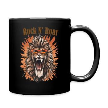 RockNRoar Lion - Tasse einfarbig - Schwarz - Rechts