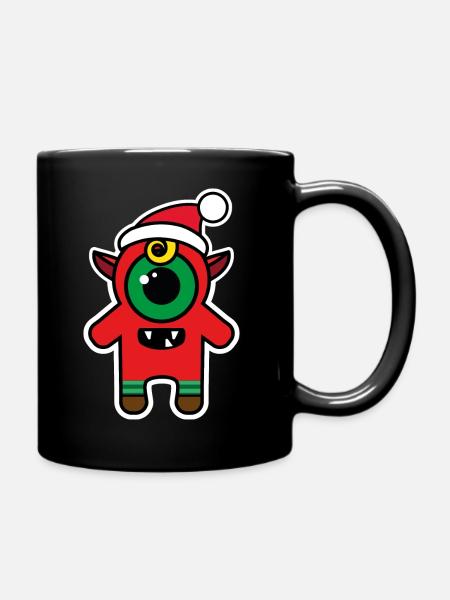 MERRY SCARY XMAS - Full Colour Mug - black