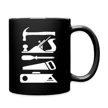 Outils menuiserie Menuisier - Mug uni - noir - Droite