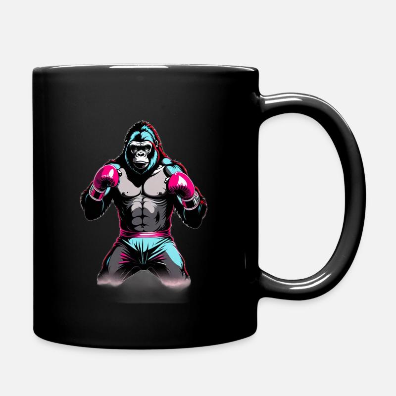 Boxe Boxeur Gorille - Mug uni - noir