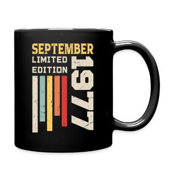 September 1977 Birthday Gift September 1977 - Full Colour Mug - black - Right