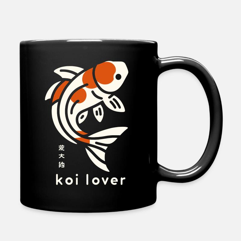 Koi Lover - Tasse einfarbig - Schwarz