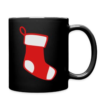 Bas de Noël - Mug uni - noir - Droite