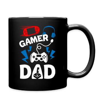 Gamer Dad - Tasse einfarbig - Schwarz - Rechts
