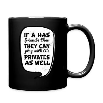 geek fullstack developer joke programming language - Tasse einfarbig - Schwarz - Rechts
