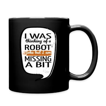 Jokes Christmas Tree Artificial Cool Joke Sayings - Full Colour Mug - black - Right