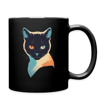 Cat's Eyes: Explosion of Colour - Full Colour Mug - black - Right