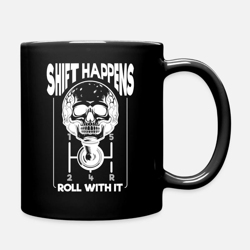 Shift Happens Auto Tuning Schalter Racing Sport - Tasse einfarbig - Schwarz