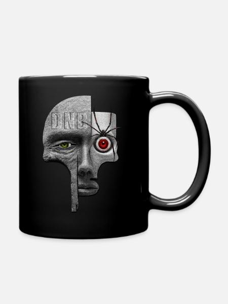 Spinne Drum and Bass Festival Raver DNB Rave - Tasse einfarbig - Schwarz
