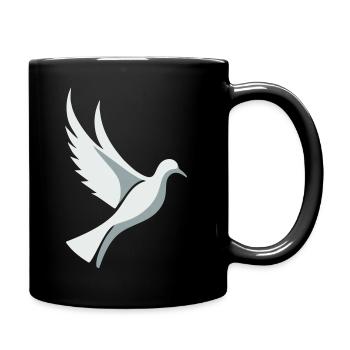 Dove of Peace - Full Colour Mug - black - Right