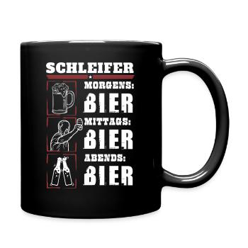 My daily routine as a grinder - Full Colour Mug - black - Right