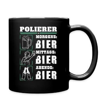My daily routine as a polisher - Full Colour Mug - black - Right