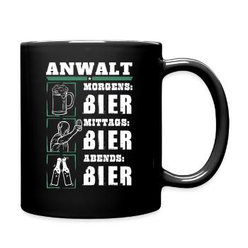 Mon quotidien d’avocat - Mug uni - noir - Droite