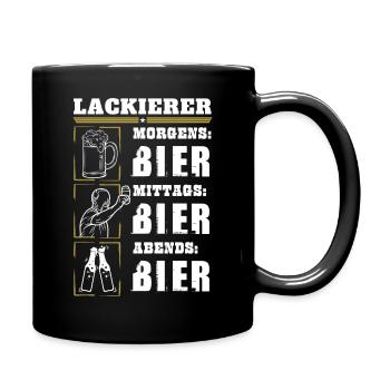 Mon quotidien de peintre - Mug uni - noir - Droite