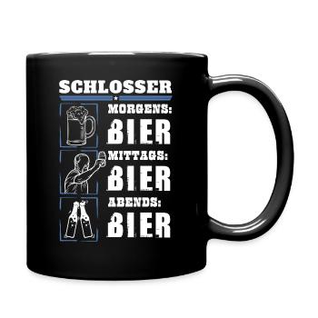 Mon quotidien de serrurier - Mug uni - noir - Droite