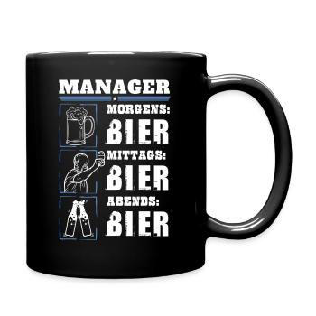 Mon quotidien de manager - Mug uni - noir - Droite