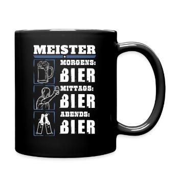 Mon quotidien de maître - Mug uni - noir - Droite