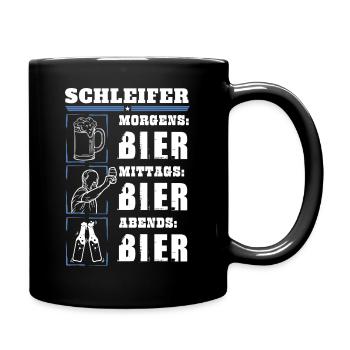 My daily routine as a grinder - Full Colour Mug - black - Right