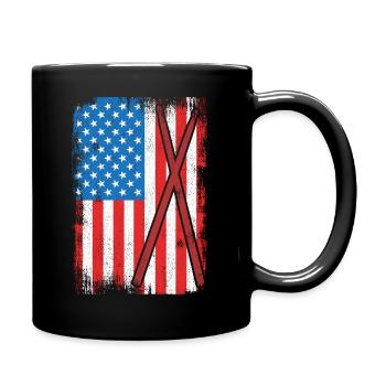 Batterie des États-Unis - Mug uni - noir - Droite