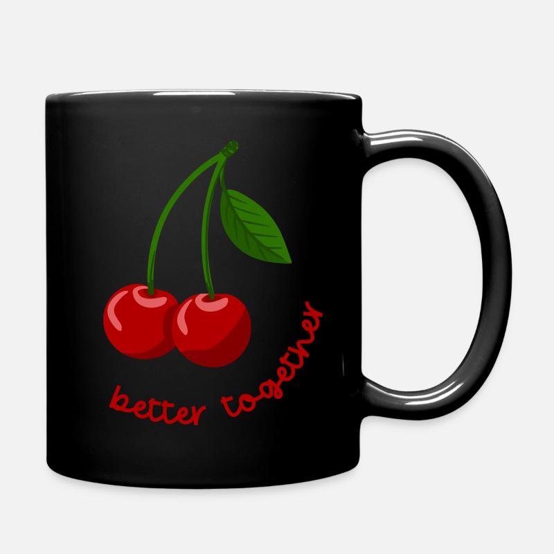 Mieux ensemble Cerises Twin Cherry 2403-4 - Mug uni - noir