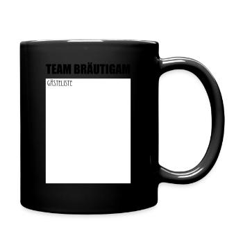 Bachelor Party / Guest List / Groom - Full Colour Mug - black - Right
