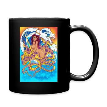 Octomermaid - Full Colour Mug - black - Right
