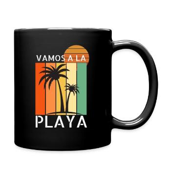 Italo Disco Vamos a la playa t-shirt - Mug uni - noir - Droite