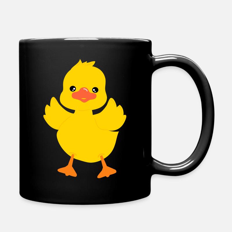 Mignon bébé canard personnage1 - Mug uni - noir