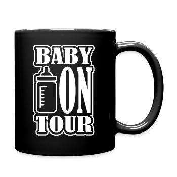 Bébé en tournée - Mug uni - noir - Droite