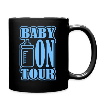 Bébé en tournée - Mug uni - noir - Droite