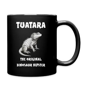 Tuatara The original dinosaur hipster - Full Colour Mug - black - Right