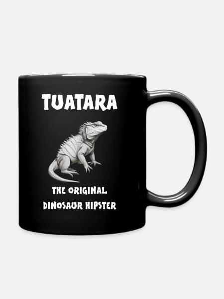 Tuatara The original dinosaur hipster - Full Colour Mug - black