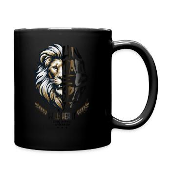 "Untamend Lion" - Full Colour Mug - black - Right