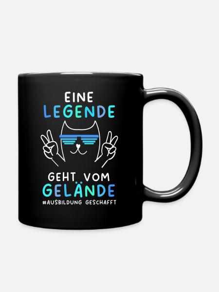 Ausbildung Geschafft Abschiedsgeschenk 2024 - Tasse einfarbig - Schwarz