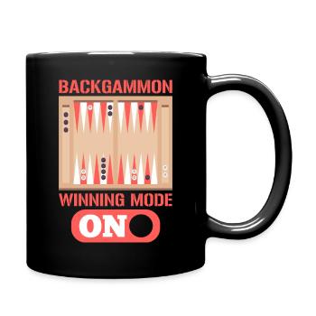 Mode gagnant de backgammon sur Board Gaming - Mug uni - noir - Droite