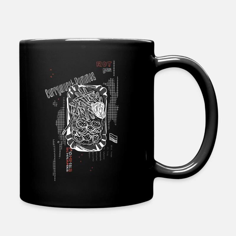 German Currywurst - Tasse einfarbig - Schwarz