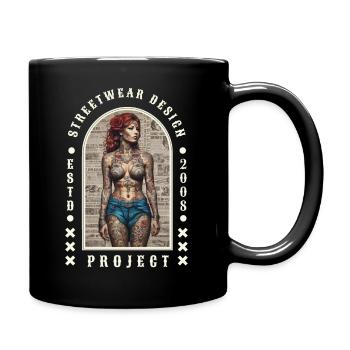 STREETWEAR DESIGN PROJECT TATOO GIRL - Mug uni - noir - Droite