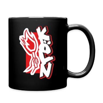 Köln Pyro - Tasse einfarbig - Schwarz - Rechts
