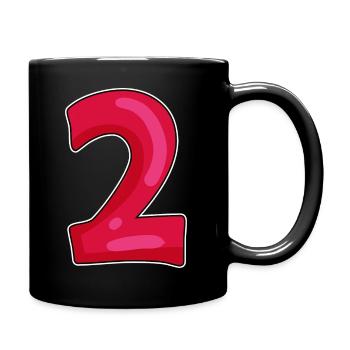 two - Full Colour Mug - black - Right