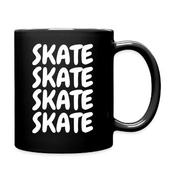 Skate - Tasse einfarbig - Schwarz - Rechts