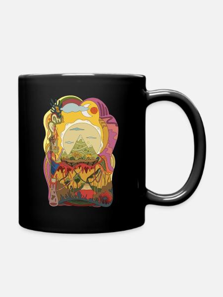 Retro Sunshine - Tasse einfarbig - Schwarz
