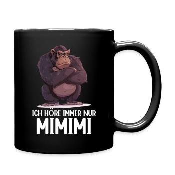 Gorilla Monkey Monkey Gorillas I Hear Mimimi - Full Colour Mug - black - Right