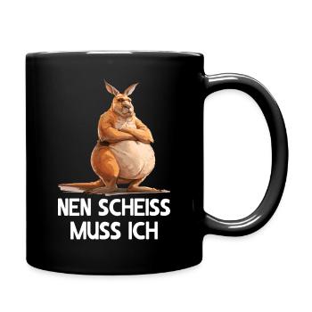 Kangaroo marsupial Kangaroo I have to fuck - Full Colour Mug - black - Right