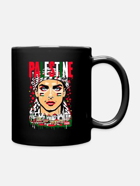 HOMME PALESTINE - Mug uni - noir