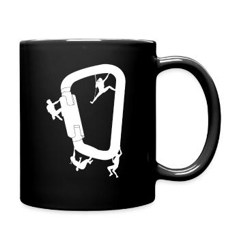 Klettern climb boulder - Tasse einfarbig - Schwarz - Rechts